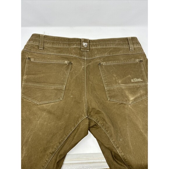 Kuhl Mens Pants Gray 38X30 Crag Vintage Patina Dye Distressed Casual Brown - Picture 3 of 14